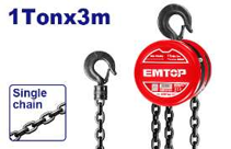 EMTOP 1T x 3m Chain Block