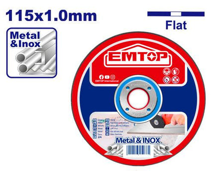 EMTOP 115mm x 1.0mm Metal Cutting Disc