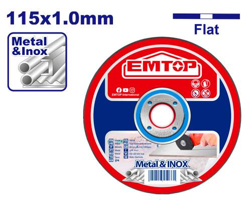 Abrasive metal cutting disc