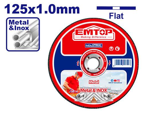 EMTOP 125 x 1mm Metal Cutting Disc