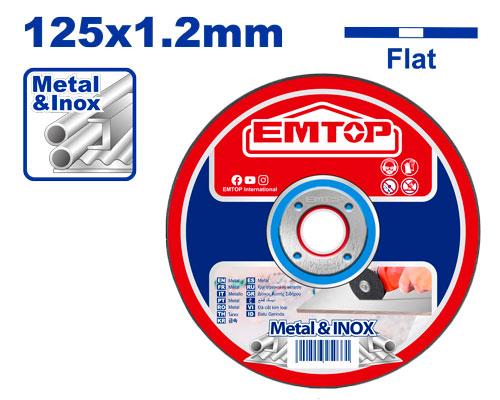 Abrasive metal cutting disc