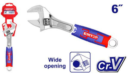 EMTOP 150mm Adjustable Wrench