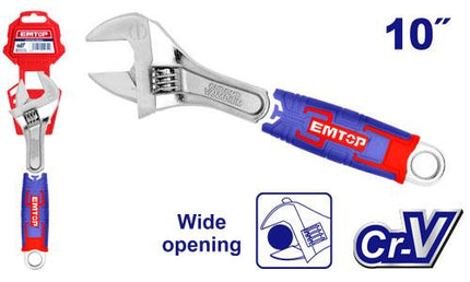 EMTOP 250mm Adjustable wrench