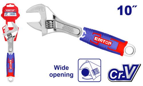 EMTOP 250mm Adjustable wrench