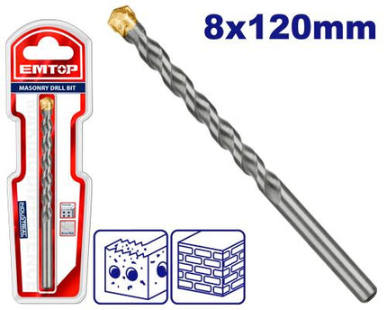 EMTOP 8mm Masonry Drill Bit