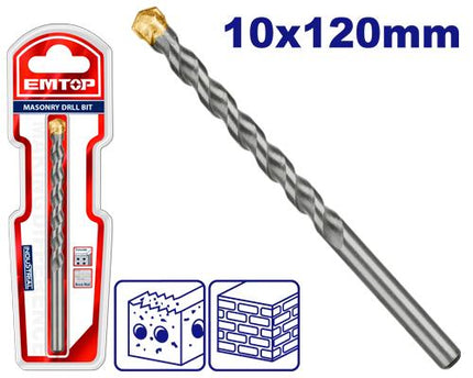 EMTOP 10mm Masonry drill bit