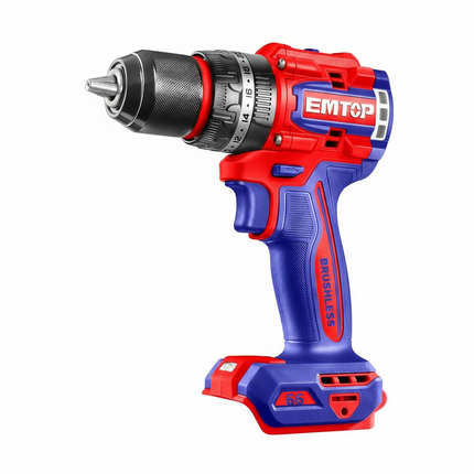 EMTOP Compact Cordless Impact Drill 20V Brushless 66NM Combi Drill (Body Only) ECIDL206681