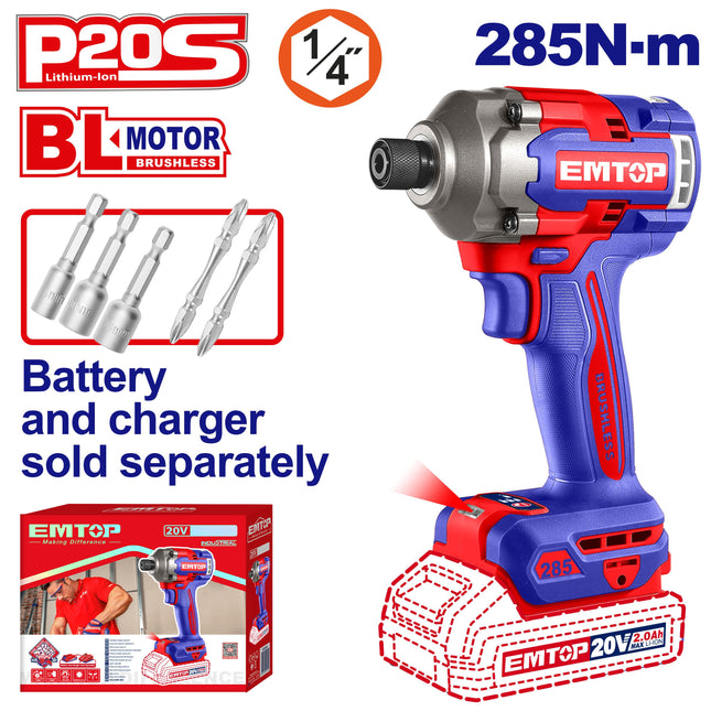 EMTOP Cordless impact driver