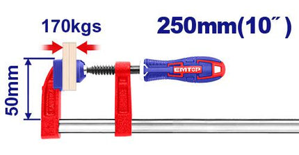 EMTOP 250mm F Clamp