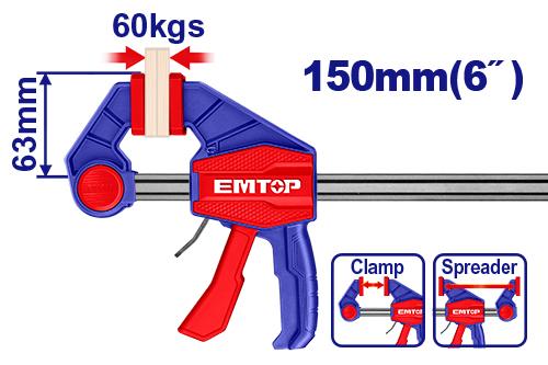 EMTOP 150mm Quick Bar Clamp