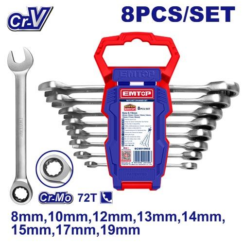 Ratchet spanner set