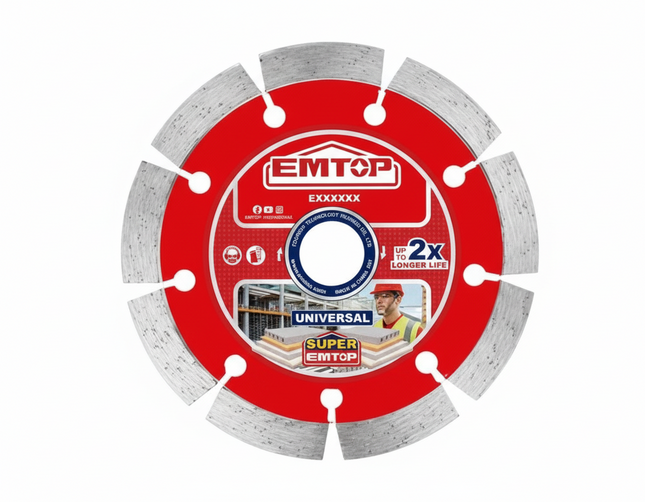 EMTOP 110mm WET & DRY Diamond Blade