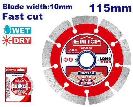 Dry diamond disc