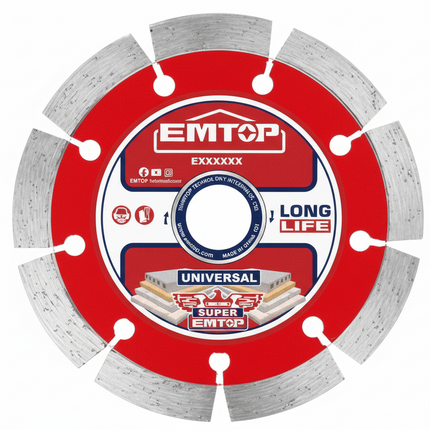 EMTOP 115mm WET & DRY Diamond Blade
