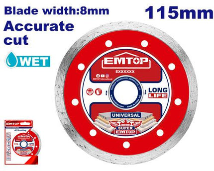 EMTOP 115mm Wet Diamond blade