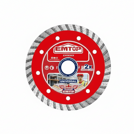 EMTOP 125mm WET & DRY Diamond Blade