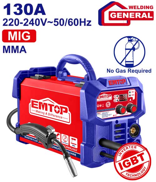 EMTOP 130A MIG/ STICK Welder