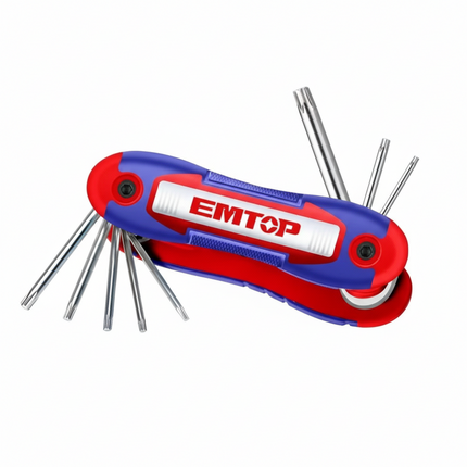 EMTOP Torx key 8pcs Cr-V Torx Key Set (Pocket) EHKY4083
