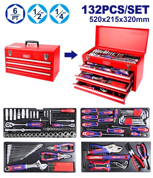 132 Pcs tool chest set