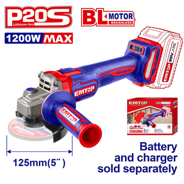 Cordless angle grinder