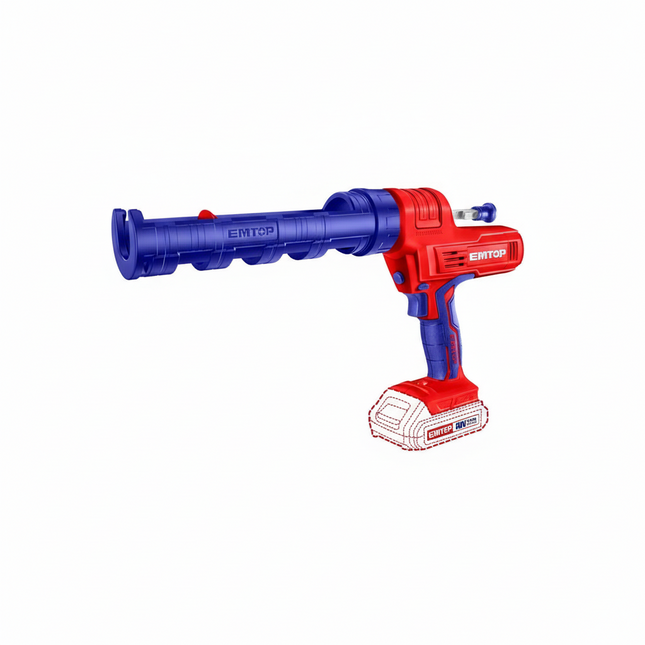 EMTOP Cordless Caulking Gun (Body Only) Thrust 3700N ELCG2001