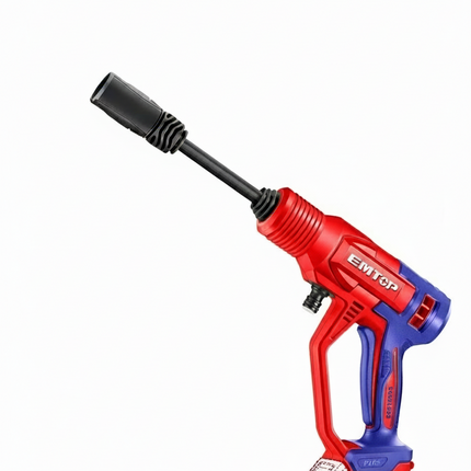 EMTOP Cordless Pressure Washer (Body Only) 20V Lithium-Ion Power Washer 24.8Bar Pressure 2.8L/min Flow Rate ELPW2036