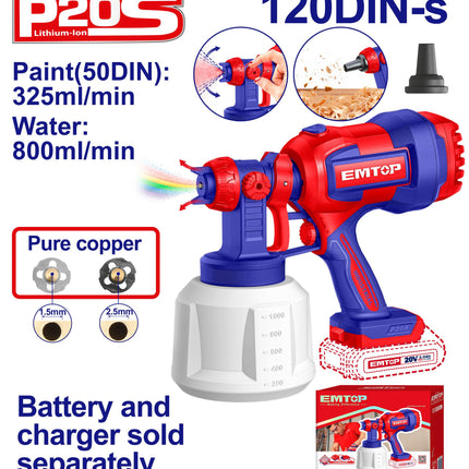 Cordless spray gun