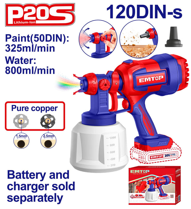 Cordless spray gun