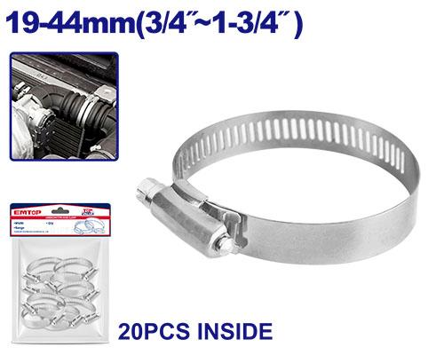 EMTOP 19-44mm Hose Clamp 1 Pc