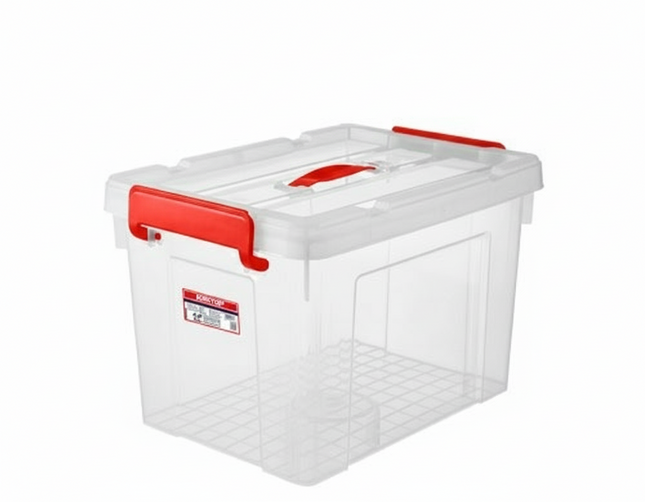 EMTOP Heavy Duty Plastic Storage Box (87L(25"))