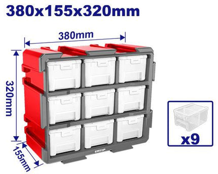 EMTOP Modular storage tower clear