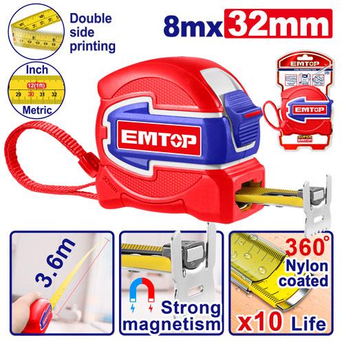 EMTOP 8M Measuring Tape