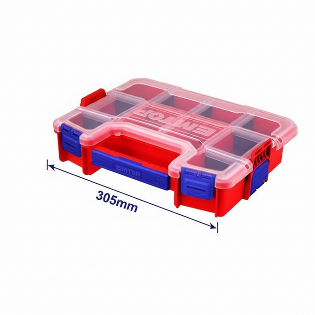 EMTOP 12" Plastic Organizer Stackable