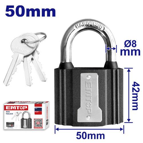 EMTOP 50mm Iron padlock