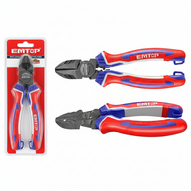 EMTOP High Leverage Pliers (7" High leverage diagonal cutting pliers)