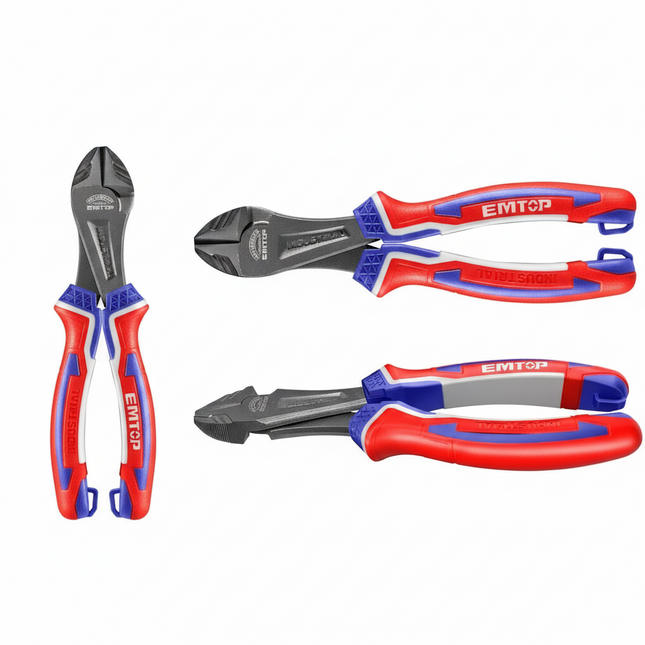 EMTOP High Leverage Pliers (7" High leverage HD diagonal cutting pliers)