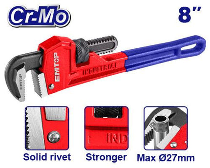 EMTOP 200mm Pipe wrench