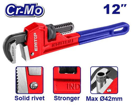 EMTOP 300mm Pipe wrench