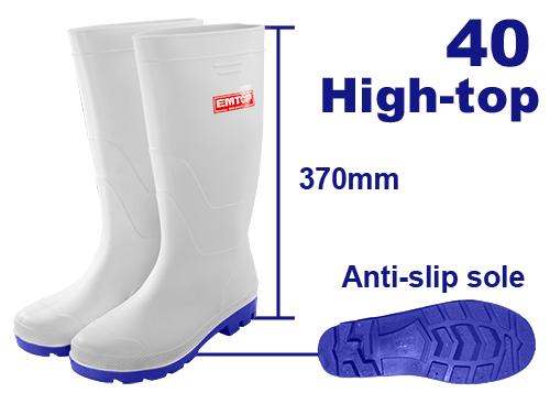 EMTOP Rain Boots White