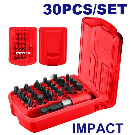 EMTOP 30 Pc Impact Screwdriver Bits