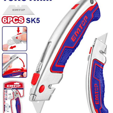 EMTOP Utility Knife with 6 blades