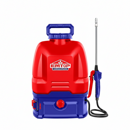 EMTOP Cordless Sprayer 16L (Body Only) Pressure 5BAR Two-Speed Control ESPLI2016