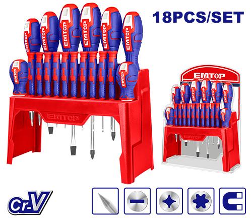 EMTOP 18 Pc Screwdriver Set