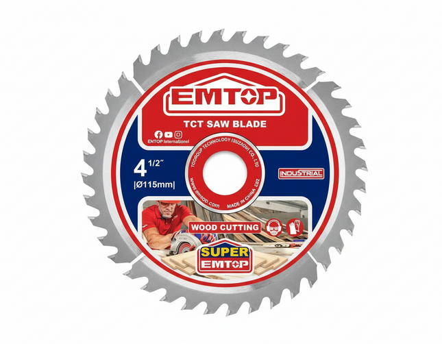 EMTOP 115mm TCT saw blade 40T