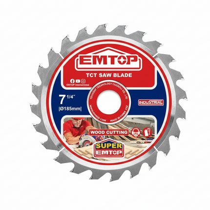 EMTOP 185mm TCT Saw Blade 24T