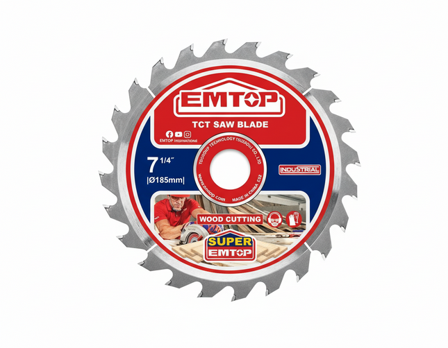 EMTOP 185mm TCT Saw Blade 24T