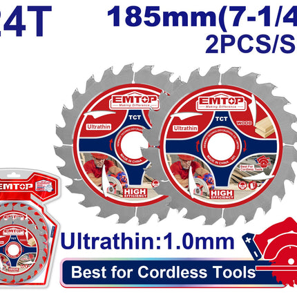 Ultra-thin TCT saw blade set