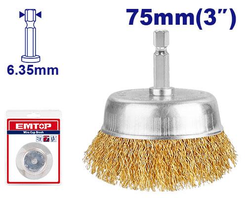 Wire cup brush