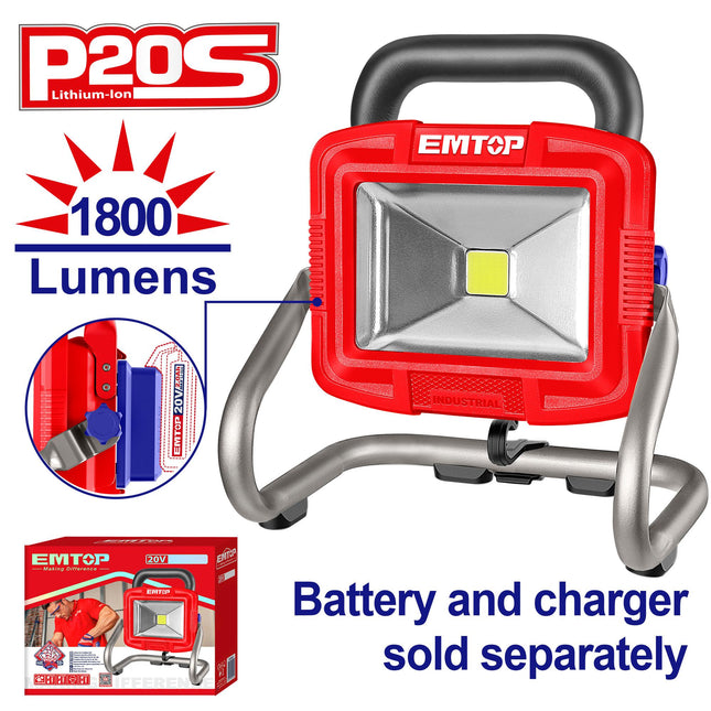 Cordless portable lamp