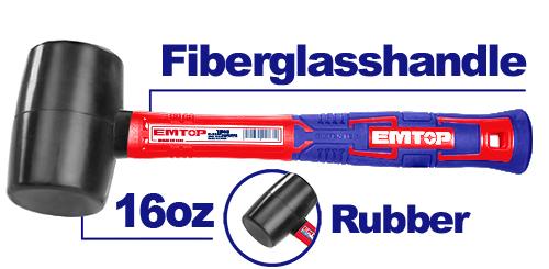 EMTOP 16oz Rubber Hammer